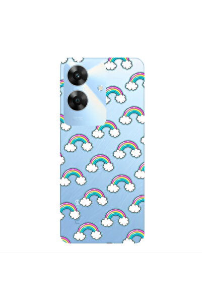 Other Realme Note 60 Cute rainbows Transparent Silicone TPU Θήκη