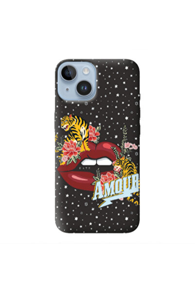 Other Apple iPhone 14 Plus Amour Black Colored Silicone TPU Θήκη