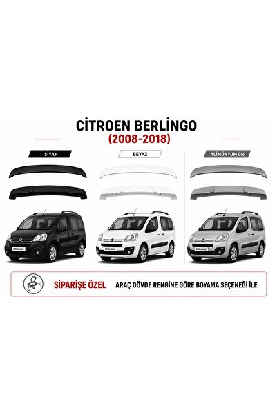 CİTROEN BERLİNGO 2008-2018 ABS PLASTİK SİYAH (PİANO BLACK) SPOİLER