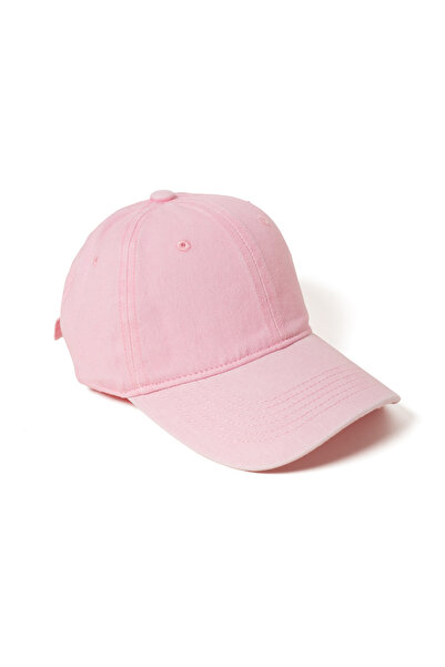 düz şapka studio Düz Şapka | Toz Pembe Yıkamalı Kep Şapka - Minimalist, Logos...
