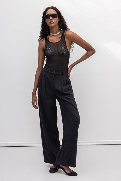 BSL Tencel Palazzo Dökümlü Pantolon