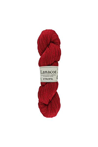 Etrofil Lanacot pređa za pletenje bordo 55% organska merino vuna 45% organski...