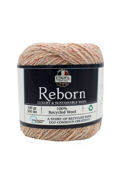 Etrofil Reborn Knitting Yarn Stone 100% Ανακυκλωμένο Μαλλί 100γρ 300μ (77195)
