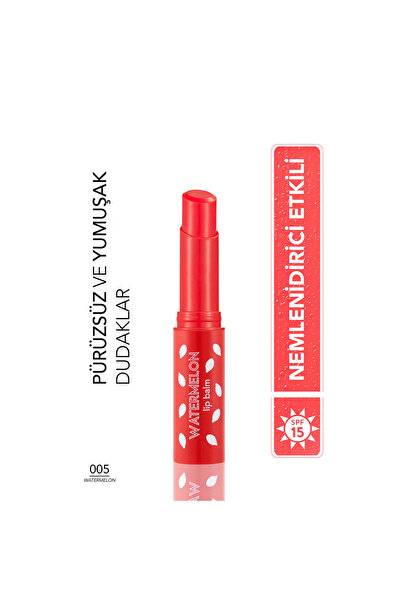 Flormar Lip Balm Meyve Kokulu ve Renklendirici Dudak Nemlendiricisi Karpuz