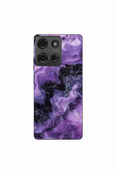 OEM Husa compatibila cu Motorola Moto G75 Silicon Gel Tpu Model Abstract Purp...