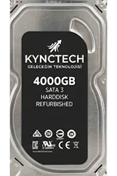 KYNCTECH 4000 GB 4TB 3.5" 32MB SATA 3.0 KAMERA KAYIT CİHAZI VE Sabit Disk REF...
