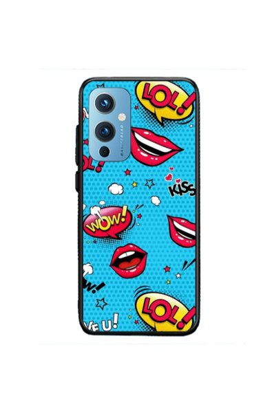 Other Oneplus 9 5G Sticker Lol desing Black Glossy Θήκη