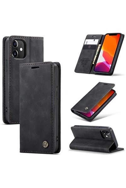 Caseme 013 Retro Θήκη Βιβλίο Black (Apple iPhone 12 Mini)