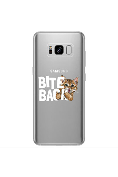 Other Samsung S8 Plus bitte back cat Transparent Silicone TPU Θήκη