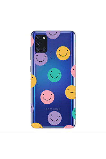 Other Samsung A21S Colorful smiles Transparent Silicone TPU Θήκη