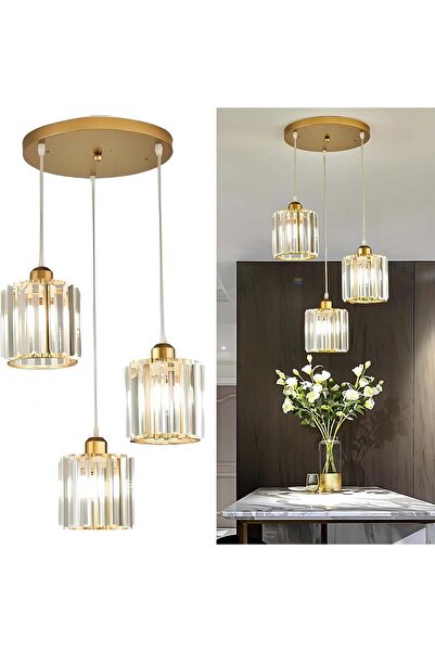 HI-FINE (M46)Crystal Pendant Lights, Modern Crystal Chandeliers Hanging Light...