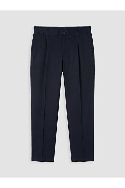 LC Waikiki Nevavm Regular Fit Men's Pleated Gabardine Trousers with a Difference
