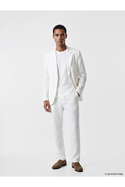 LC Waikiki Nevavm Regular Fit 100% Linen Men's Trousers with a Difference