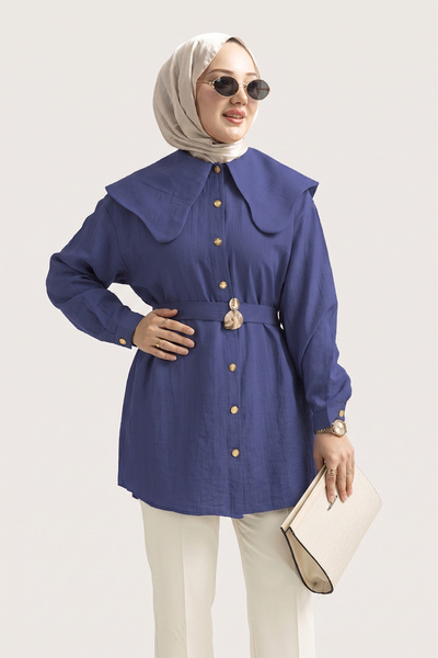 Suede Style 6429 - Elegantna, udobna, ženska kapa Viva sa detaljnim pojasom i...
