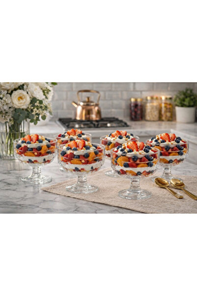 Paşabahçe 6-Piece Ice Cream & Dessert & Presentation Bowl Set
