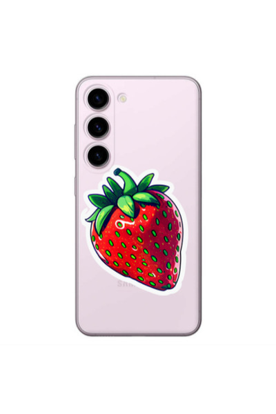 Other Samsung S23 Plus strawberry Transparent Silicone TPU Θήκη