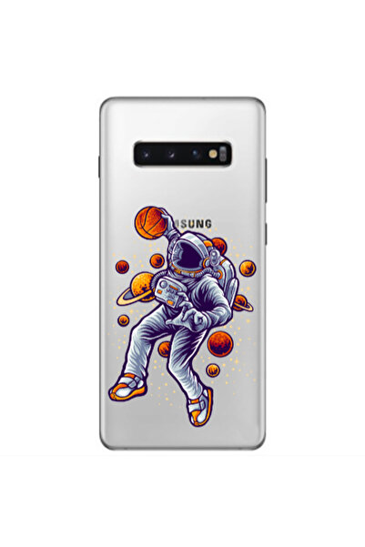 Other Samsung S10 Plus Space Basketball Transparent Silicone TPU Θήκη
