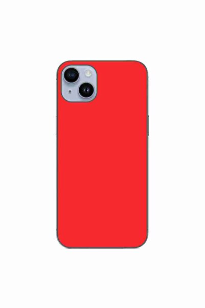 OEM Θήκη συμβατή με Apple iPhone 14 Plus, από σιλικόνη gel TPU, ματ, κόκκινο ...