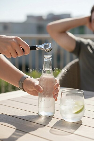 RENK YAPI RÜYASI Stainless Steel Soda Drink Opener with Silicone Handle Bottl...