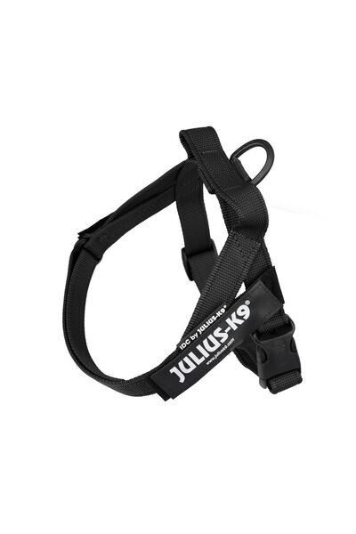 Julius K9 Adjustable harness, black, with reflective elements, chest circumfe...