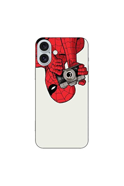 OEM Case compatible with Apple iPhone 16 Plus Silicone Gel Tpu Spiderman Model