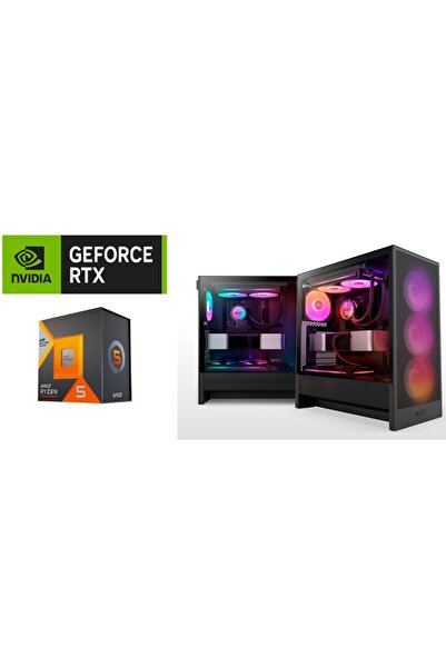 Other Gaming PC Ryzen 5 7500X3D AM5 CPU NZXT N7 B850 Black MOBO RTX 5060 8GB ...