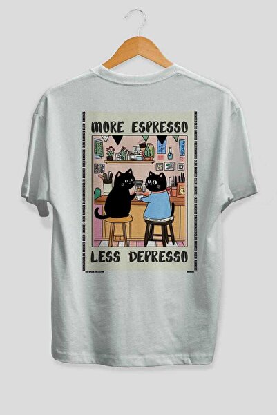 Ankhises 101 Cats for Cat Lovers Printed White Oversize T-Shirt 100% Cotton U...