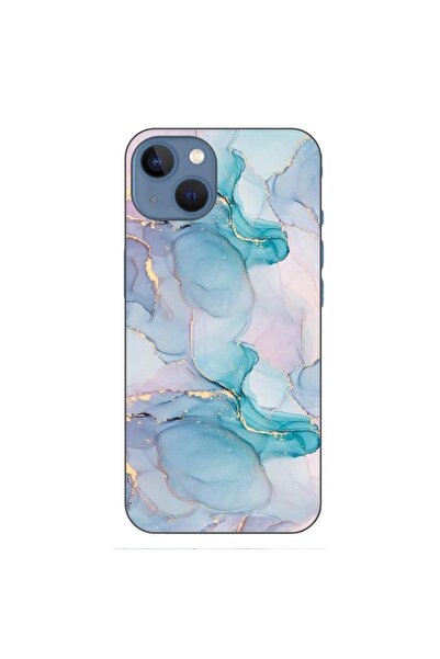 OEM Husa compatibila cu Apple iPhone 13 Silicon Gel Tpu Model Abstract Waterc...