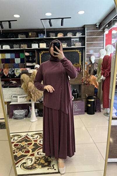 HÜMEYRA BUTİK Side Stone Detailed Skirt Suit
