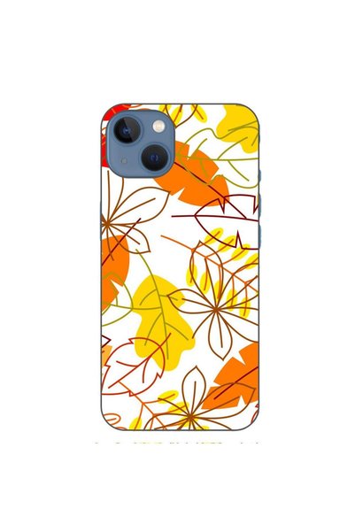 OEM Калъф, съвместим с Apple iPhone 13, силиконов гел TPU, с шарка на ярки ес...