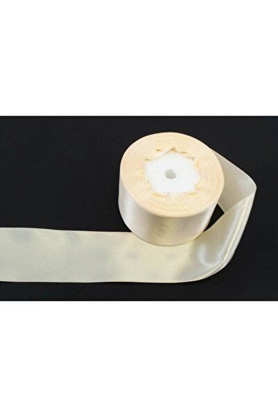 OEM Satin Ribbon 5cm/22m Light Cream