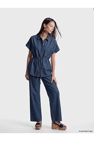 LC Waikiki Peak New Season Elastic Waist Wideleg Women's Jeans