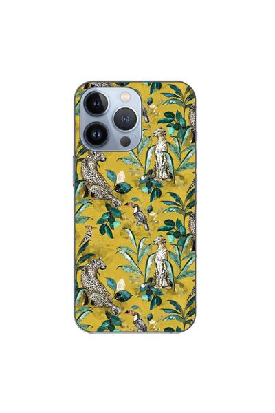 OEM Husa compatibila cu Apple iPhone 13 Pro Silicon Gel Tpu Model Yellow Jung...