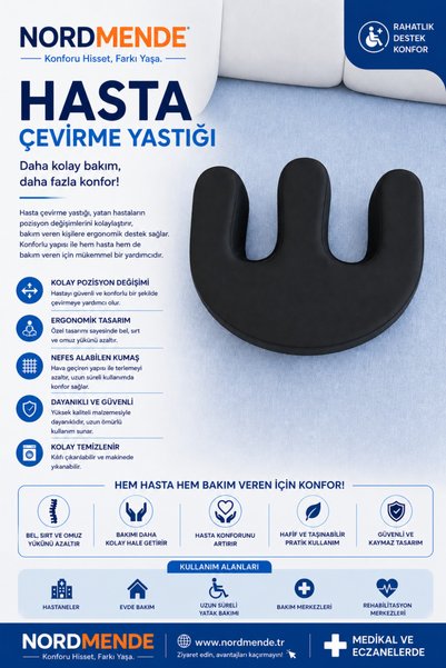 Genel Markalar Hasta Çevirme Yastığı – Yatakta Hasta Döndürme ve Pozisyonlama...