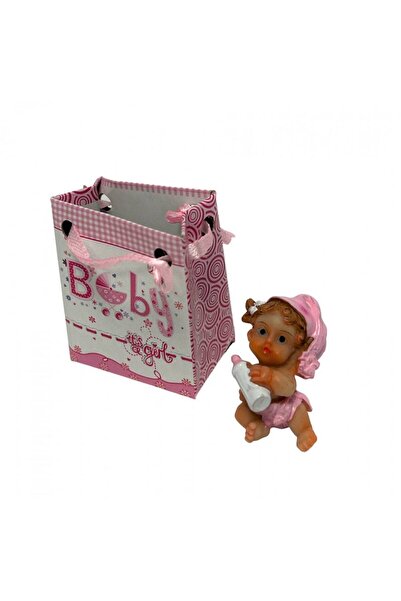 OEM Marturie Bebe Cu Biberon Roz (Set 10 buc)