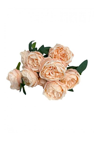OEM Flori Artificiale Buchet Cu 9 Trandafiri Infloriti Somon