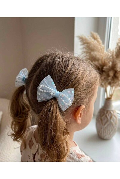 Tokacınız Double Bow Buckle with Sequin and Bead Detail