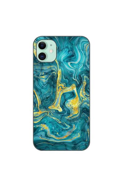 OEM Husa compatibila cu Apple iPhone 11 Silicon Gel Tpu Model Abstract Gemsto...