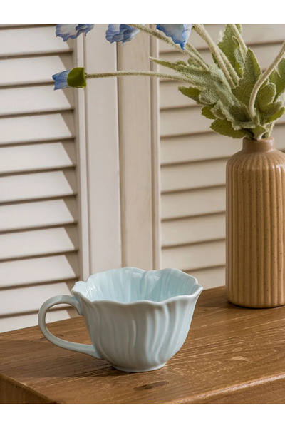 LC Waikiki Green Floral Patterned Porcelain Mug