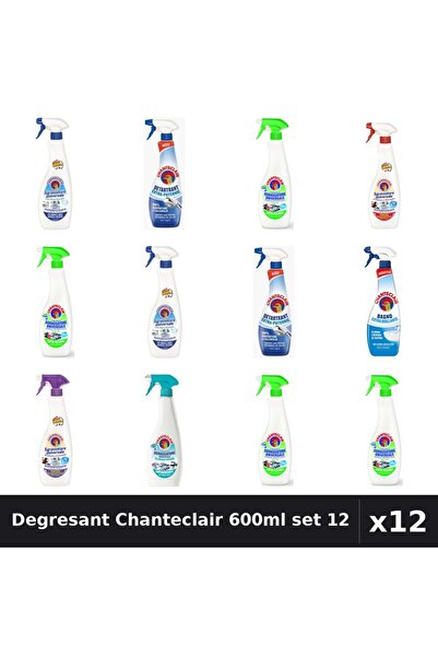 Chanteclair Set 12 Degresant Universal 600-625ml - 7 Arome, Bicarbonat, Lămâi...