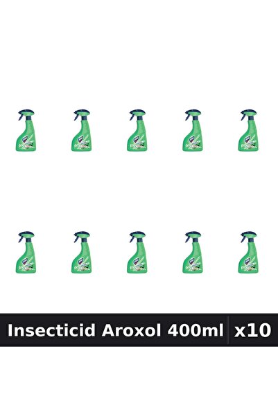 Aroxol Set 10 Spray Insecticid 400ml - Anti Gandaci, Tantari, Muste - Protectie