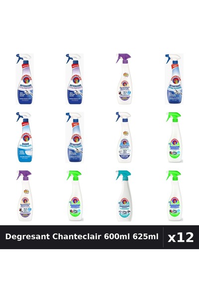 Chanteclair Set 12 Degresant Universal 600ml 625ml - 8 Arome, Anticalcar, Det...