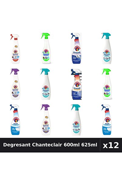 Chanteclair Set 12 Degresant Universal 600ml-625ml - 8 Arome, Anticalcar, Cur...