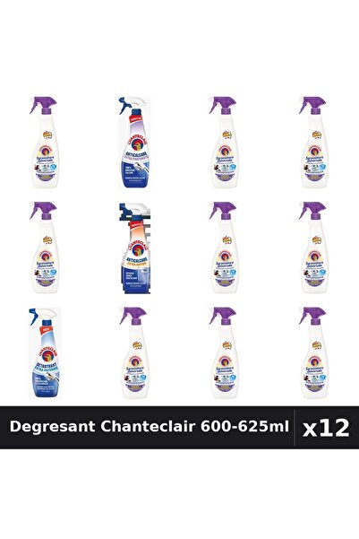Chanteclair Set 12 Degresant Universal 600-625ml - Lavanda, Mosc Alb, Anticalcar