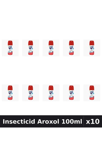 Aroxol Set 10 Spray Insecticid 100ml - Anti Gandaci, Tantari, Muste - Protectie