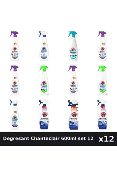 Chanteclair Set 12 Degresant Universal 600-625ml - Mosc, Lămâie, Lavandă, Ant...