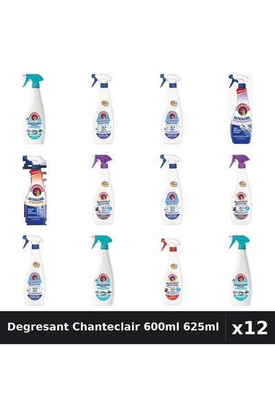 Chanteclair Set 12 Degresant Universal 600ml, 625ml - Anti-Miros, Bicarbonat,...
