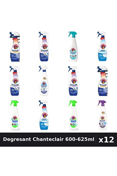 Chanteclair Set 12 Degresant Universal 600-625ml - 7 Arome, Anticalcar, Rapid