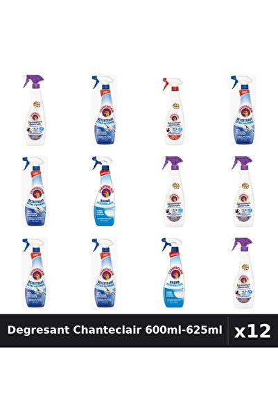 Chanteclair Set 12 Degresant și Detartrant 600ml-625ml - Lavanda, Marsilia, E...