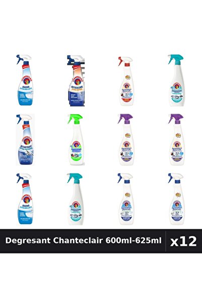Chanteclair Set 12 Degresant Universal 600ml-625ml - 8 Arome, Anticalcar, Det...
